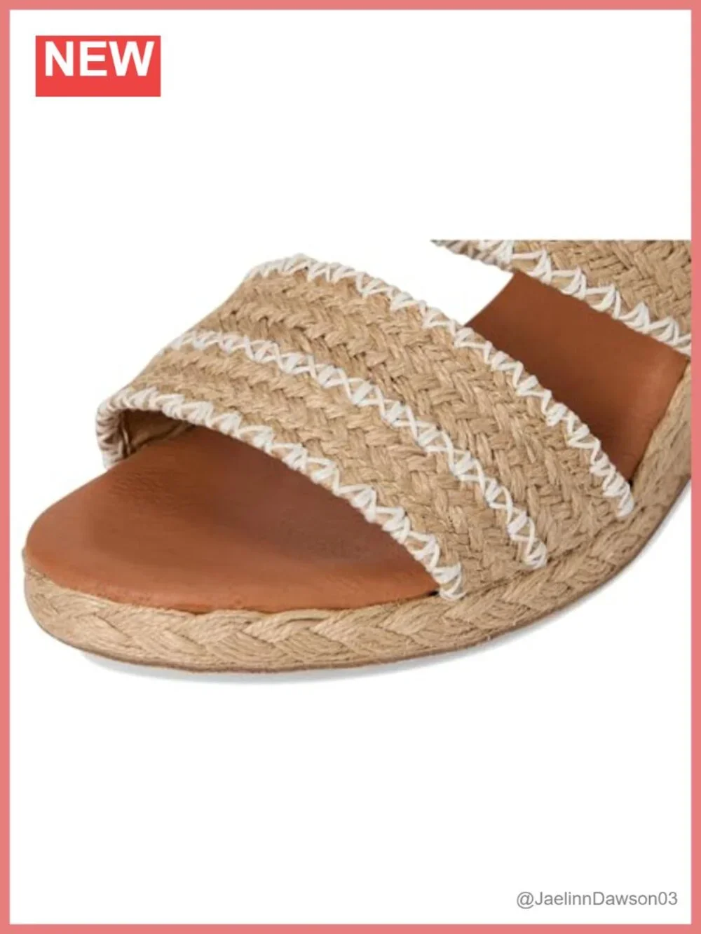 Raffia Wedge Sandal, Slip-On, Leather Lining & Insole, Handcrafted in Spain